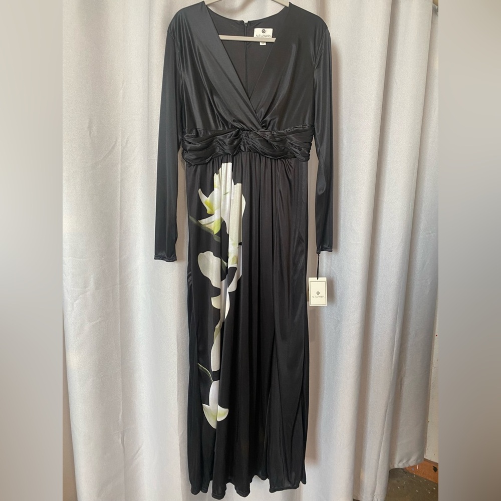 Altuzarra x Target Black and White Floral Long Sleeve Dress